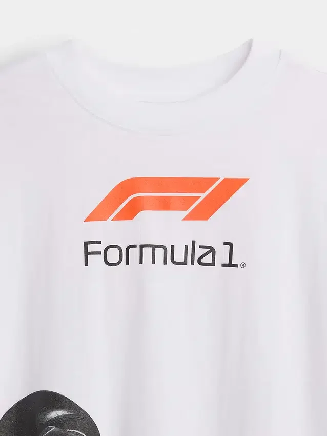 Camiseta infantil de la Fórmula 1 con estampado oversize