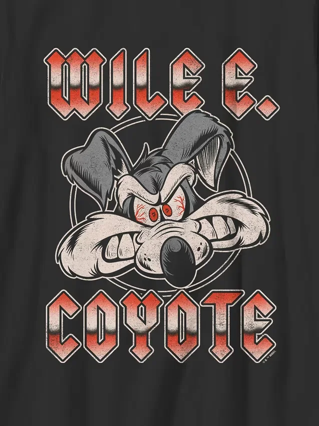 Camiseta infantil de Looney Tunes con estampado metálico de Wile E.