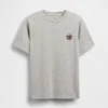 Camiseta infantil de punto de algodón grueso con corte holgado y Gap Logo
