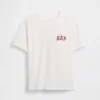 Camiseta infantil de punto de algodón grueso con corte holgado y Gap Logo