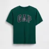 Camiseta infantil de punto de algodón grueso con corte holgado y Gap Logo