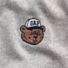 Camiseta infantil de punto de algodón grueso con corte holgado y Gap Logo