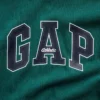 Camiseta infantil de punto de algodón grueso con corte holgado y Gap Logo