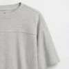 Camiseta infantil de punto grueso con costuras