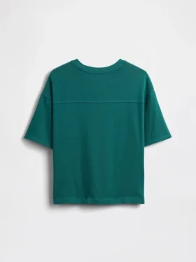 Camiseta infantil de punto grueso con costuras