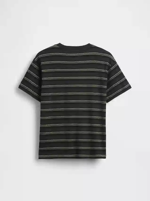 Camiseta infantil de rayas de corte holgado