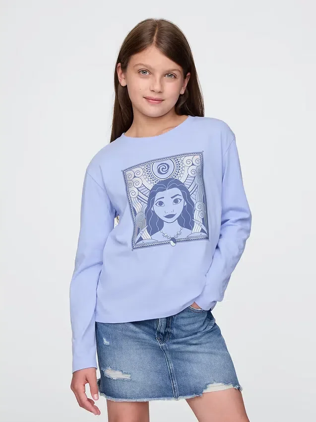 Camiseta infantil GAP × Disney con estampado de Moana