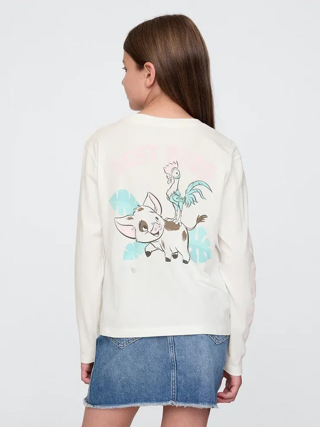 Camiseta infantil GAP × Disney con estampado de Moana