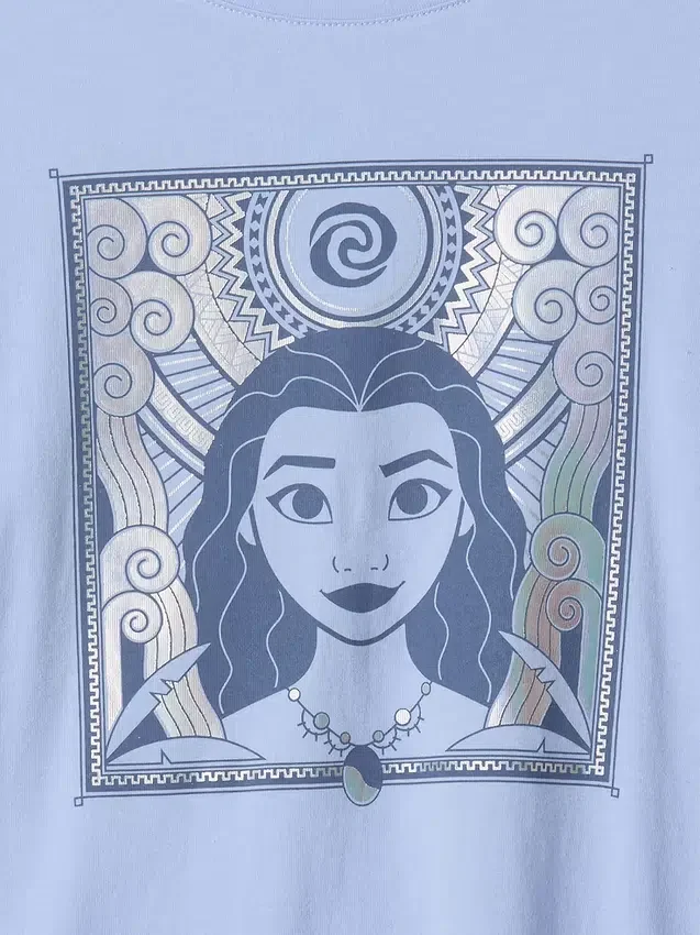 Camiseta infantil GAP × Disney con estampado de Moana
