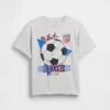 Camiseta infantil holgada con estampado