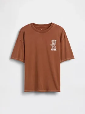 Camiseta infantil holgada con estampado