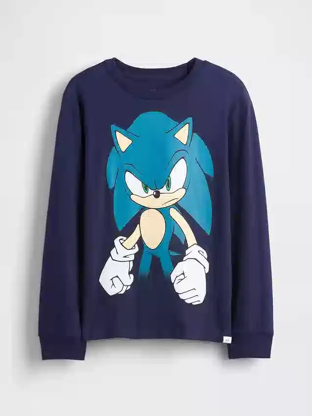 Camiseta infantil holgada con estampado