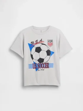 Camiseta infantil holgada con estampado