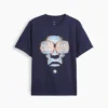 Camiseta infantil holgada con estampado
