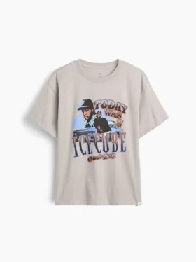 Camiseta infantil holgada con estampado