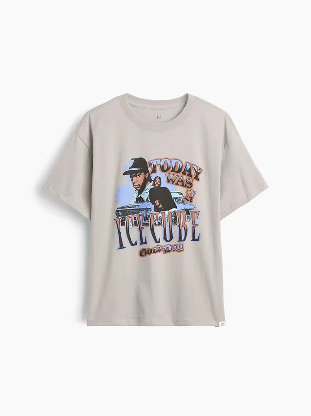 Camiseta infantil holgada con estampado