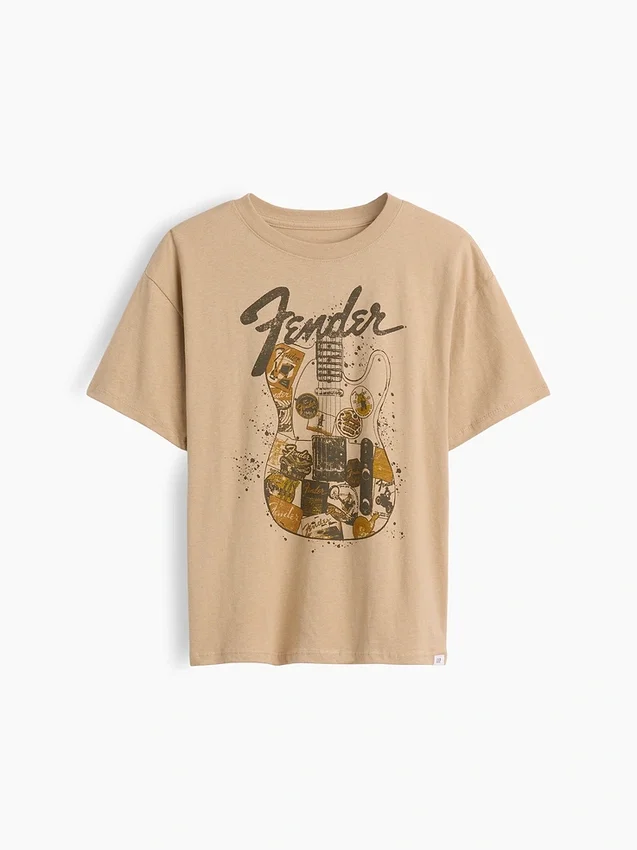 Camiseta infantil holgada con estampado