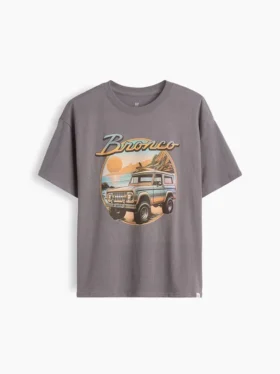 Camiseta infantil holgada con estampado