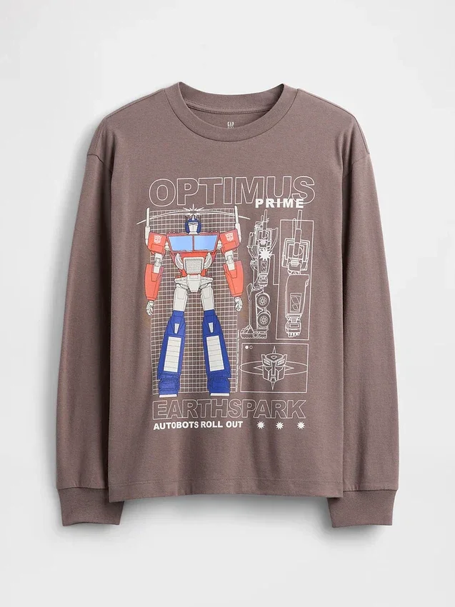 Camiseta infantil holgada con estampado