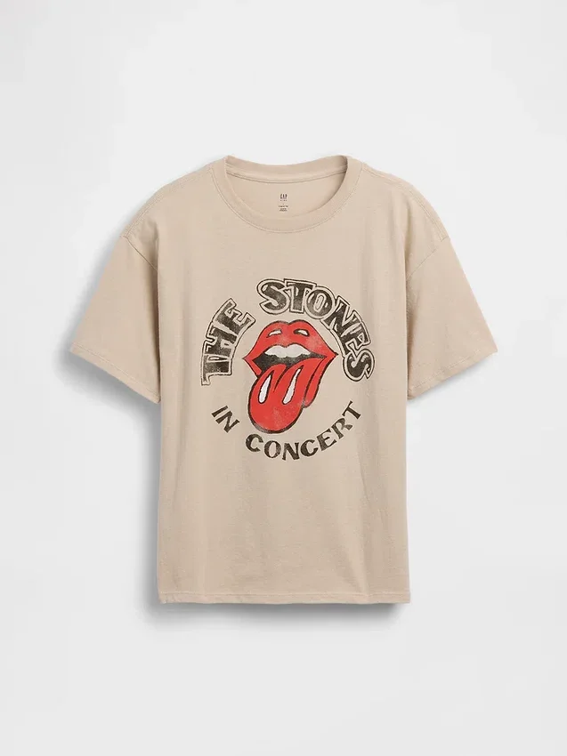 Camiseta infantil holgada con estampado