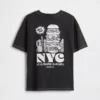 Camiseta infantil holgada con estampado