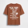 Camiseta infantil holgada con estampado