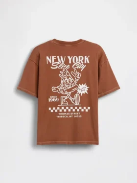 Camiseta infantil holgada con estampado