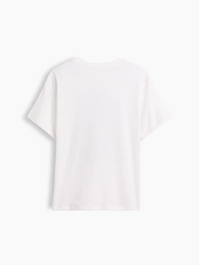 Camiseta infantil holgada con estampado