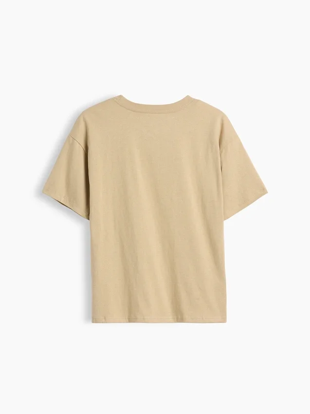 Camiseta infantil holgada con estampado