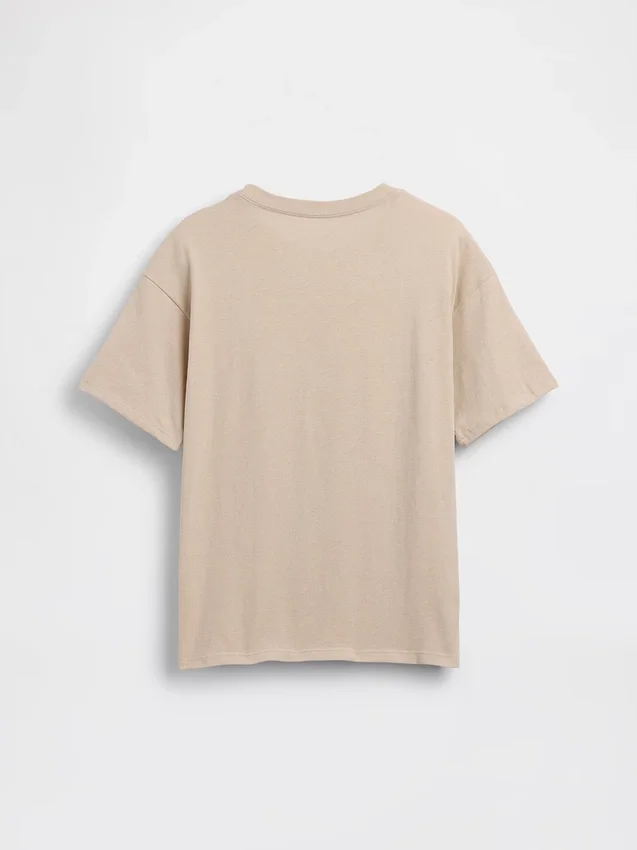 Camiseta infantil holgada con estampado