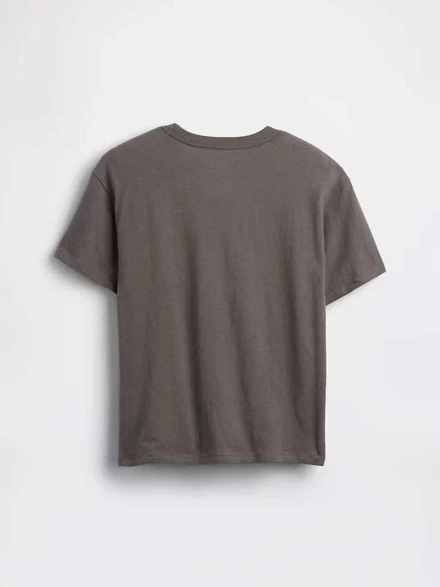 Camiseta infantil holgada con estampado