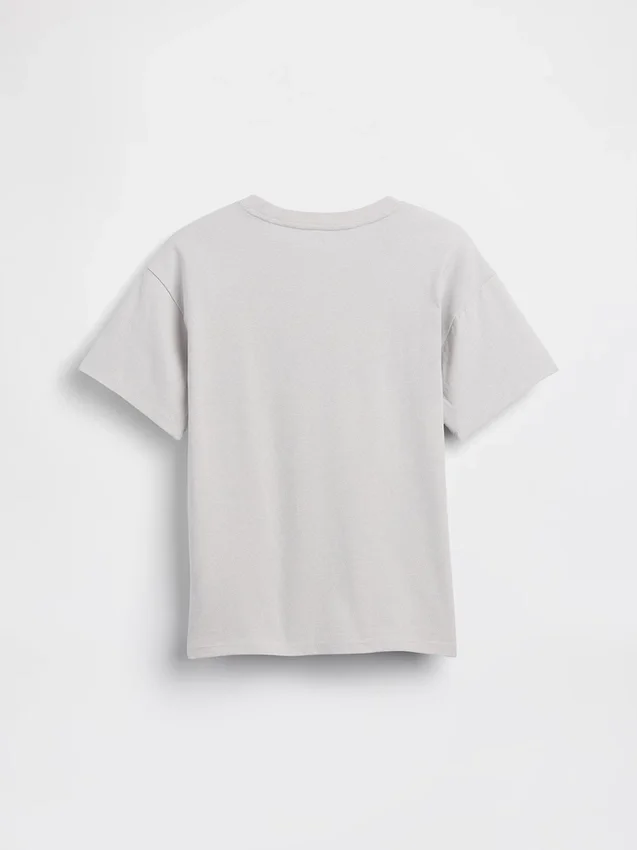 Camiseta infantil holgada con estampado