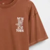Camiseta infantil holgada con estampado