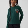 Camiseta infantil holgada con estampado gráfico