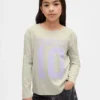 Camiseta infantil holgada con estampado gráfico