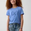 Camiseta infantil holgada con estampado gráfico