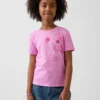 Camiseta infantil holgada con estampado gráfico