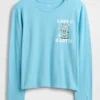 Camiseta infantil holgada con estampado gráfico