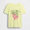 Camiseta infantil holgada con estampado gráfico