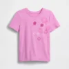 Camiseta infantil holgada con estampado gráfico
