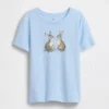 Camiseta infantil holgada con estampado gráfico