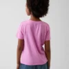 Camiseta infantil holgada con estampado gráfico