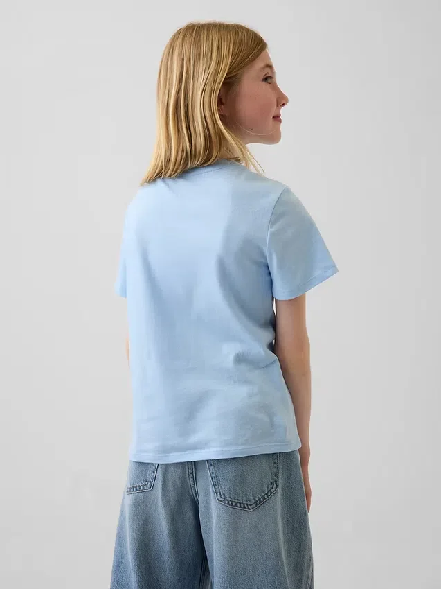 Camiseta infantil holgada con estampado gráfico