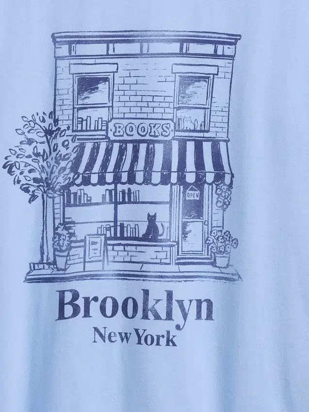 Camiseta infantil holgada con estampado gráfico