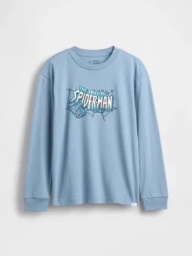 Camiseta infantil Marvel con estampado y corte holgado