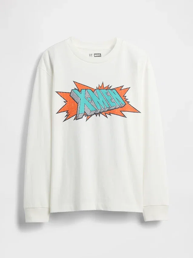Camiseta infantil Marvel con estampado y corte holgado