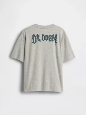 Camiseta infantil Marvel con estampado y corte holgado