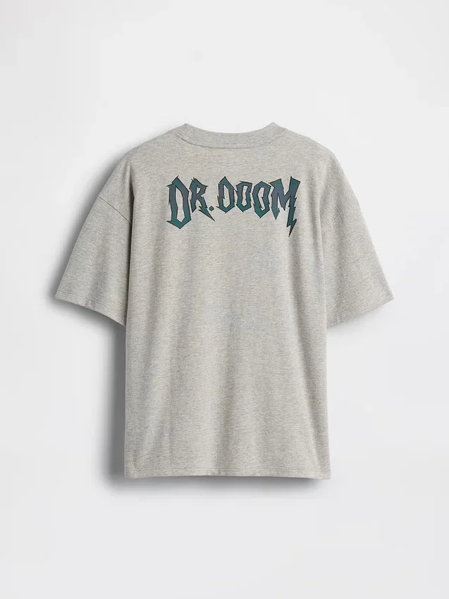 Camiseta infantil Marvel con estampado y corte holgado