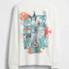 Camiseta infantil Marvel con estampado y corte holgado