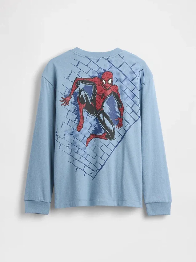 Camiseta infantil Marvel con estampado y corte holgado